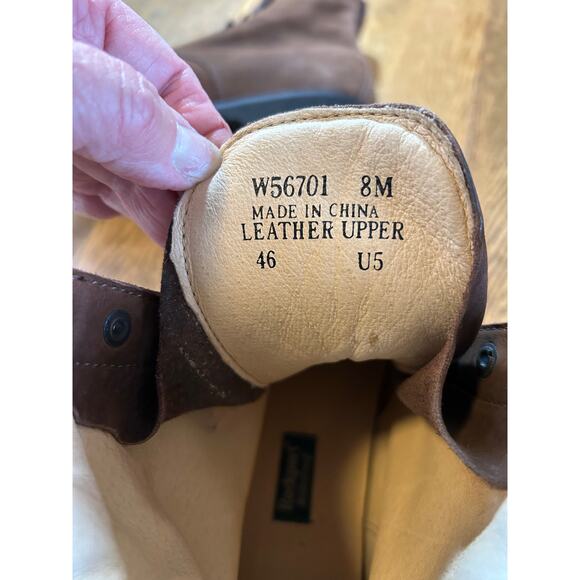 New! Rockport Waterproof Nubuck Leather Bracken Boot Brown Women’s Sz 8 W56701 - Picture 6 of 10